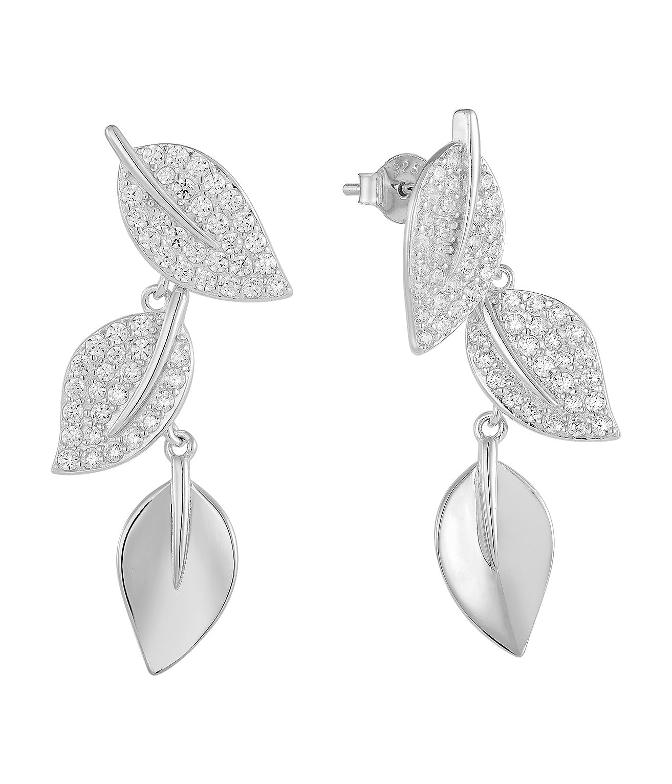 Cascading Leaves Drop Earrings