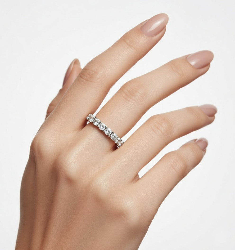 Classic Eternity Silver Band