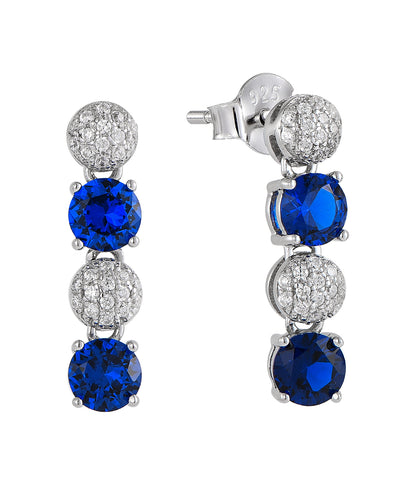 Sapphire Trio Pavé Bar Necklace