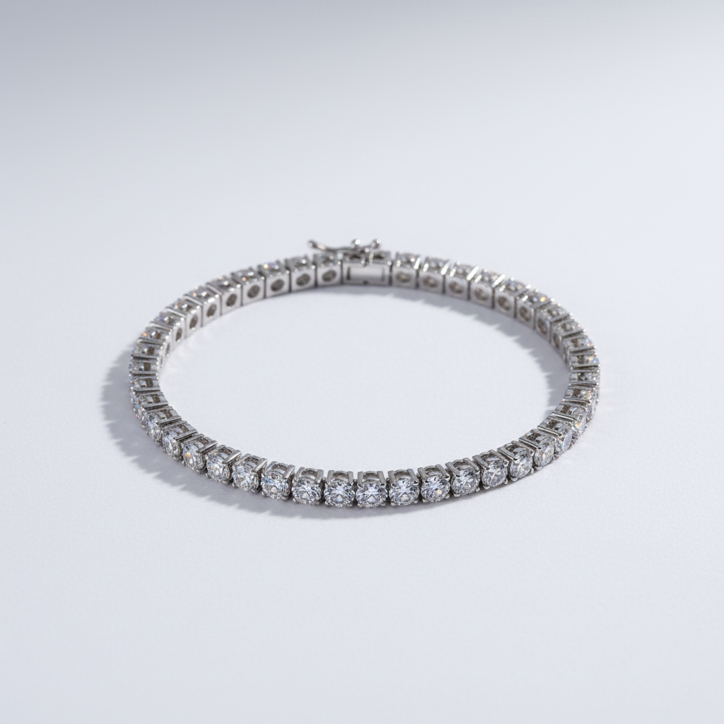 Classic Diamond Tennis Bracelet Round